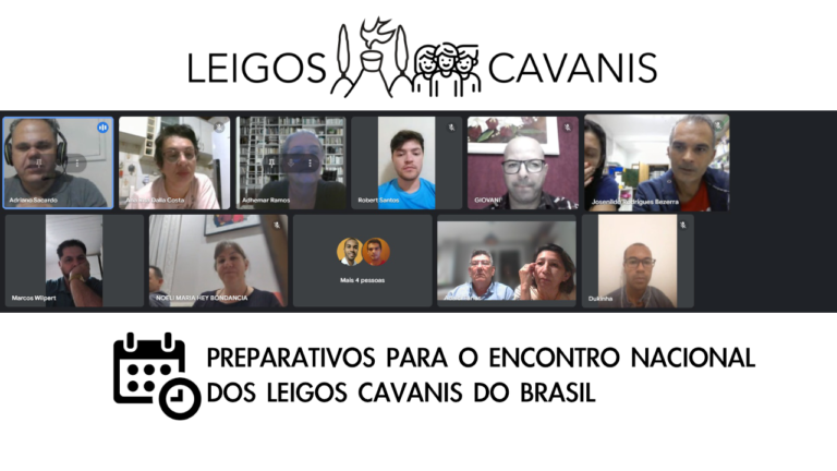 Encontro virtual com lideranças locais das comunidades Cavanis, das várias regiões do Brasil realizado dia 18 de junho.