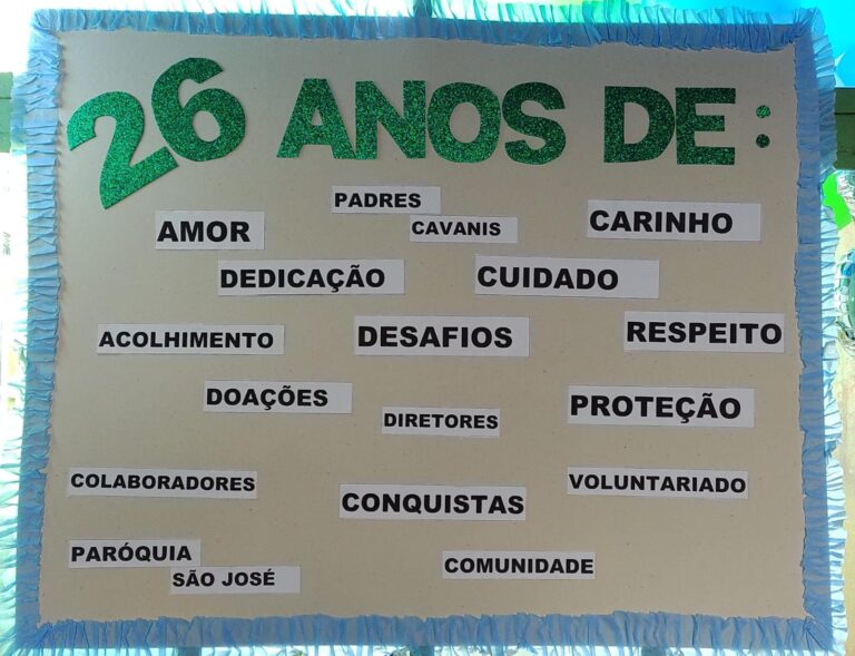 CASA CLAMOR CAVANIS 26 ANOS ACOLHENDO E TRANSFORMANDO VIDAS